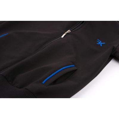 Спортивный костюм Breeze с синими молниями (M125-122B-black)