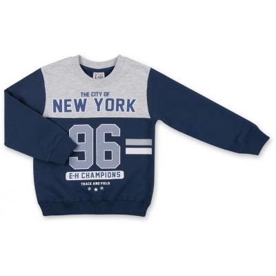 Спортивный костюм Breeze серый меланж индиго "New York" (7938-98B-gray-blue)