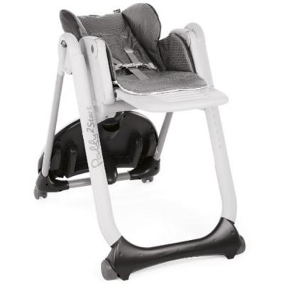 Стульчик для кормления Chicco Polly 2 Start 4-х колесный темно-серый (79205.99)
