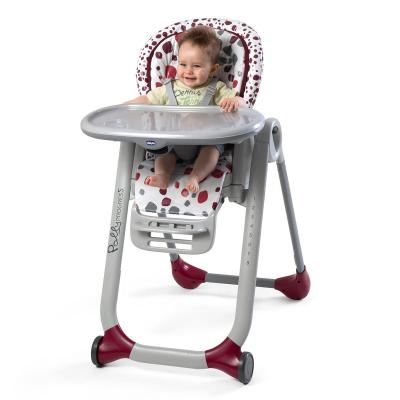 Стульчик для кормления Chicco Polly Progres5, красный (79336.74)