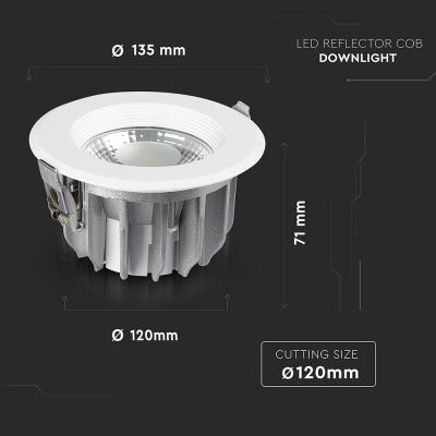 Светильник V-TAC LED 10W, SKU-1272, 230V, 6.4K, 1200Lm (3800157611947)