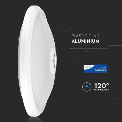 Светильник V-TAC LED 12W, SKU-808, Samsung CHIP, ІЧ сенсор, 230V, 4000К, IP20 (3800157644198)