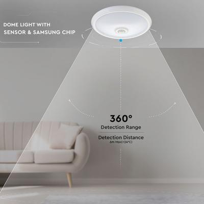 Светильник V-TAC LED 12W, SKU-808, Samsung CHIP, ІЧ сенсор, 230V, 4000К, IP20 (3800157644198)