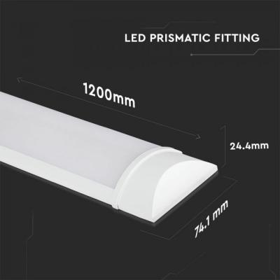 Светильник V-TAC LED 40W, SKU-666, Grill Fitting, 1200mm, 230V, 4000К (3800157632218)