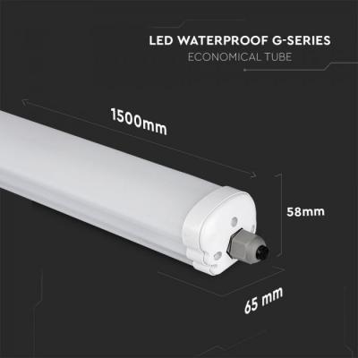 Светильник V-TAC LED 48W, SKU-6287, G-series, 1500mm, 230V, 4000К (3800157616515)