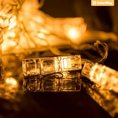 Украшение декоративное 40 LED, 4.2м, гирлянда с прищепками ColorWay (CW-LCP-40L42B)