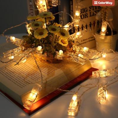Украшение декоративное 40 LED, 4.2м, гирлянда с прищепками ColorWay (CW-LCP-40L42B)