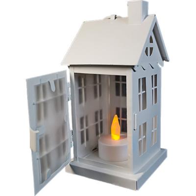 Украшение декоративное Luca Lighting Домик металлический белый (8712799736719)