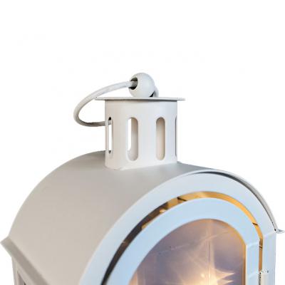 Украшение декоративное Luca Lighting Фонарь металлический белый 20 см (8712799736795)