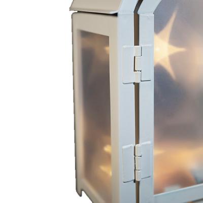 Украшение декоративное Luca Lighting Фонарь металлический белый 20 см (8712799736795)
