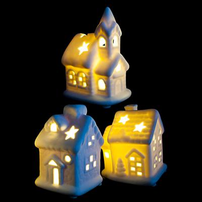 Украшение декоративное Luca Lighting Керамические фигурки Домики 9 см (8712799736665)