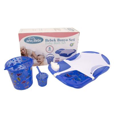 Ванночка Sevi Bebe Набор для купания с рисунком Голубой (8692241137014)
