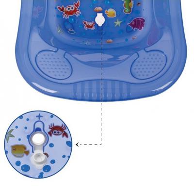 Ванночка Sevi Bebe со сливом Голубая (8692241008017)