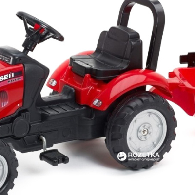 Веломобиль Falk Case Ih Maxxum трактор на педалях красный (961AM)