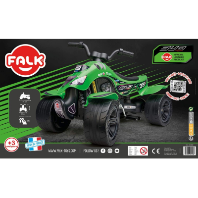 Веломобиль Falk Quad Pirate 609 BR квадроцикл Зеленый (609BR)