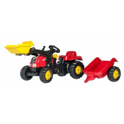 Веломобиль Rolly Toys Трактор с прицепом и ковшом Rolly Toys rollyKid-X (023127)