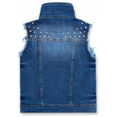 Жилет Breeze с заклепками джинсовый (OZ-16901-152G-blue)