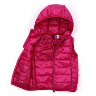 Жилет KURT пуховый с капюшоном (V-HT-580T-92-fuchsia)
