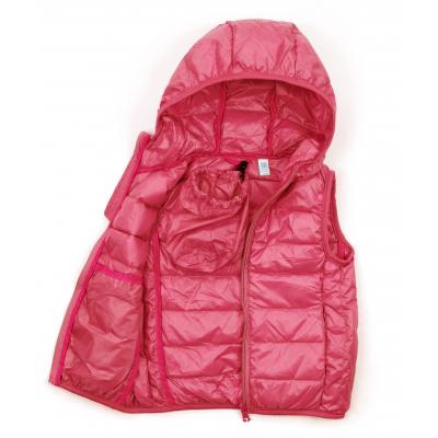 Жилет KURT пуховый с капюшоном (V-HT-580T-92-pink)